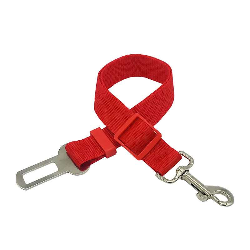 Adjustable Pet Cat Dog Car Seat Belt Pet Seat Vehicle Dog Harness Lead Clip Safety Lever Traction Dog Collars Dog Accessoires