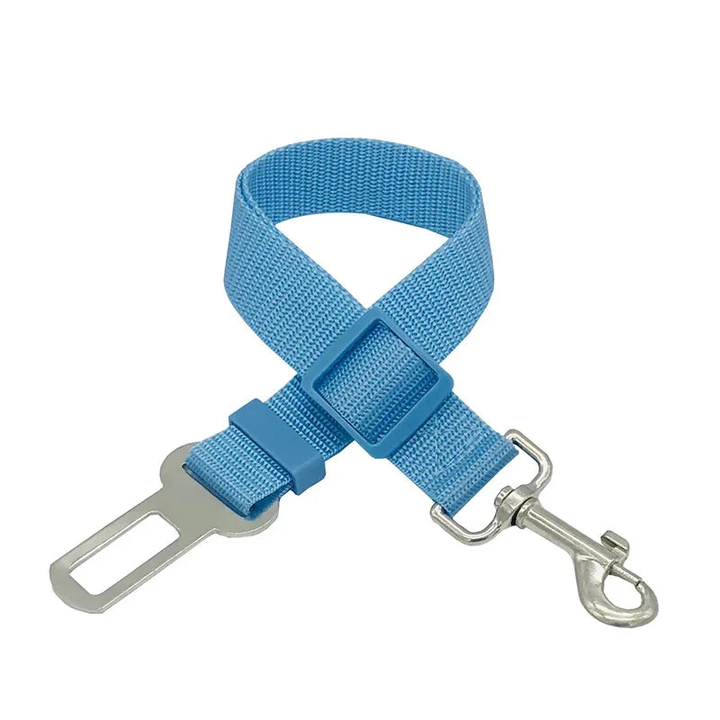 Adjustable Pet Cat Dog Car Seat Belt Pet Seat Vehicle Dog Harness Lead Clip Safety Lever Traction Dog Collars Dog Accessoires