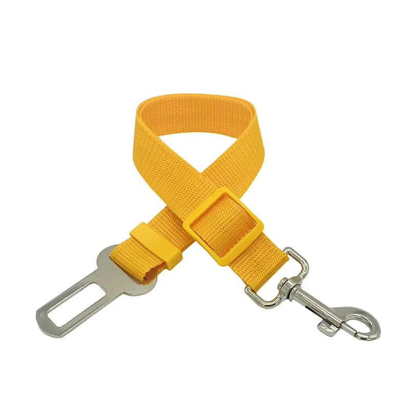Adjustable Pet Cat Dog Car Seat Belt Pet Seat Vehicle Dog Harness Lead Clip Safety Lever Traction Dog Collars Dog Accessoires