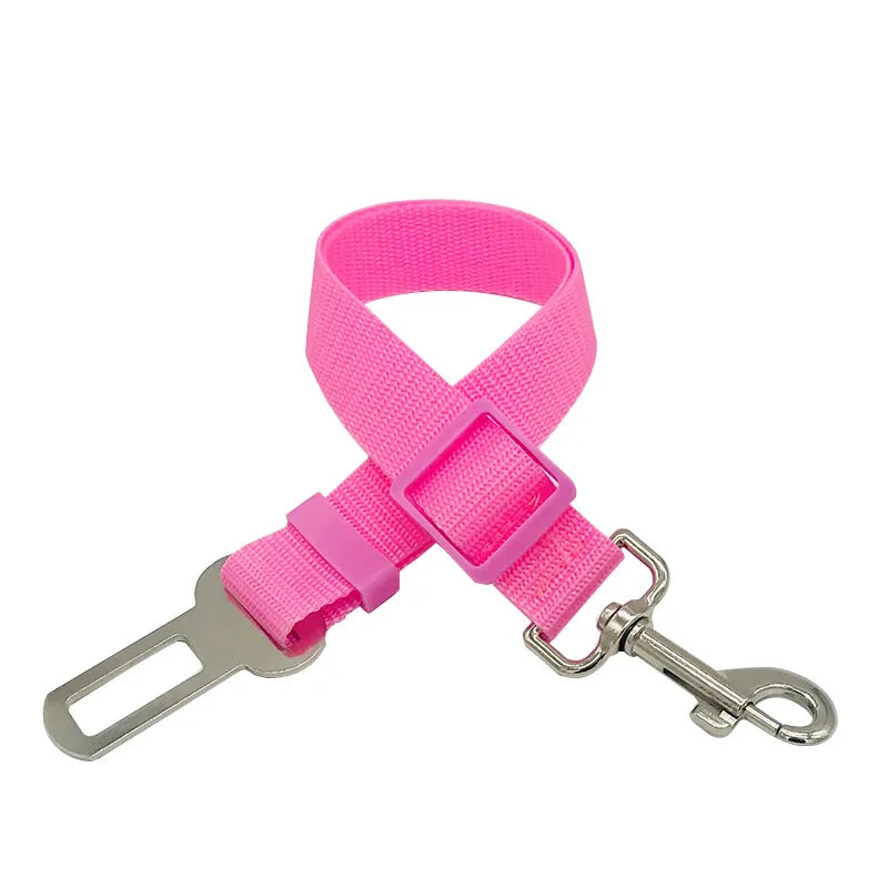 Adjustable Pet Cat Dog Car Seat Belt Pet Seat Vehicle Dog Harness Lead Clip Safety Lever Traction Dog Collars Dog Accessoires